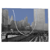 Chicago Rail Yards Michican Avenue 1960 Large Cadeautasje (Achterkant)