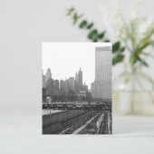 Chicago Rail Yards Michigan Avenue 1960 Foto Briefkaart (Staand voorkant)