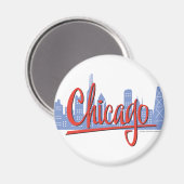 CHICAGO-RED MAGNEET (Voorkant / Achterkant)