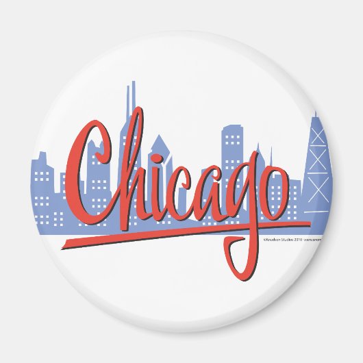 CHICAGO-RED MAGNEET (Voorkant)