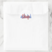 CHICAGO-RED RONDE STICKER (Tas)