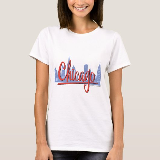 CHICAGO-RED T-SHIRT (Voorkant)