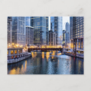 Chicago reflecteert briefkaart