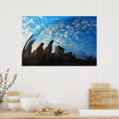 Chicago reflectie, poster (Keuken)