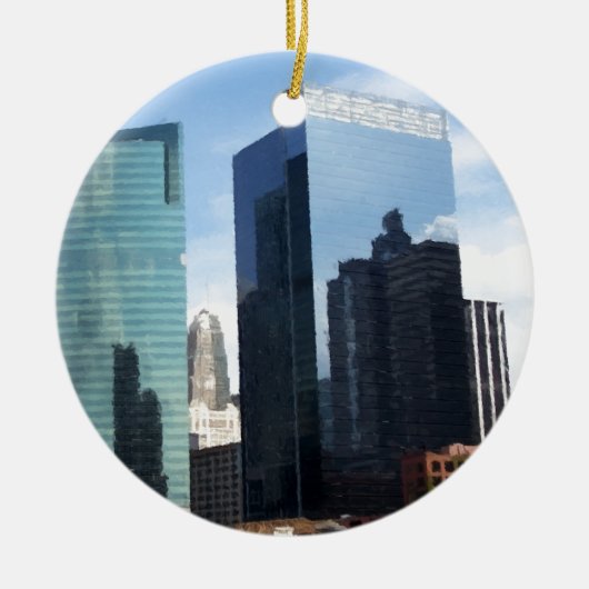 Chicago Reflections Keramisch Ornament (Voorkant)