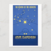 Chicago Reisposter: Adler Planetarium Briefkaart (Voorkant)