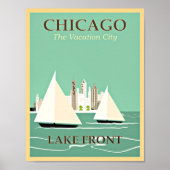  Chicago-reisposter, Lake Front Poster (Voorkant)