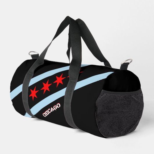 Chicago reistas, mode zwart, Chicago flag Plunjezak (Rechterhoek)