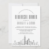 Chicago repetitie diner | City Skyline Kaart (Voorkant)