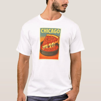 Chicago retro Deep Dish Pizza T-shirt