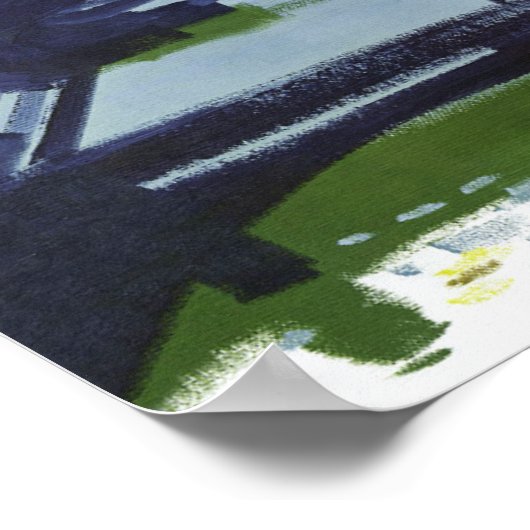 Chicago. Retro Style Travel poster (Hoek)