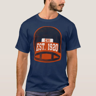 Chicago Retro Terugblik Football Helm Groot T-shirt