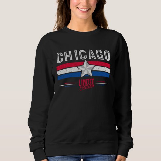 Chicago  Retro Vintage   Women Men Kids Trui (Voorkant)