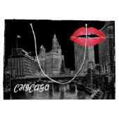 Chicago River 1967 Wrigley Building Sun Times Bldg Large Cadeautasje (Achterkant)