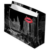 Chicago River 1967 Wrigley Building Sun Times Bldg Large Cadeautasje (Voorkant Gekanteld)