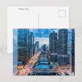 Chicago River Ansichtkaart Briefkaart (Voorkant / Achterkant)