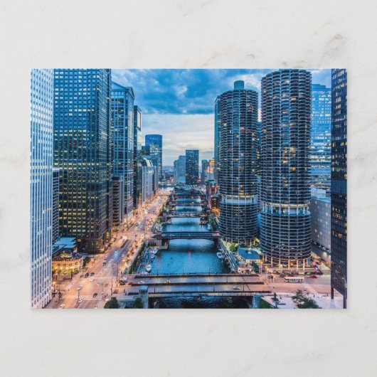 Chicago River Ansichtkaart Briefkaart (Voorkant)