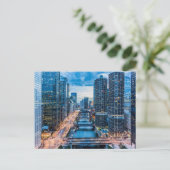 Chicago River Ansichtkaart Briefkaart (Staand voorkant)
