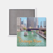 Chicago River bij de Merchandise Mart Magneet (Voorkant / Achterkant)