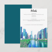 Chicago River Details Card Kaart (Voorkant / Achterkant)