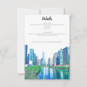 Chicago River Details Kaart (Voorkant)