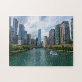Chicago River en Trump Tower Legpuzzel (Horizontaal)