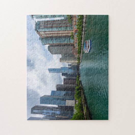 Chicago River en Trump Tower Legpuzzel (Verticaal)