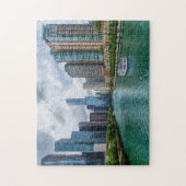 Chicago River en Trump Tower Legpuzzel (Verticaal)