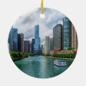 Chicago River en Trump Tower Ornament (Achterkant)