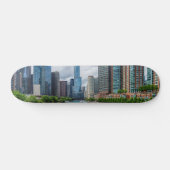 Chicago River en Trump Tower Persoonlijk Skateboard (Horizontaal)