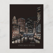 Chicago River Fine Art Randsom Art Briefkaart (Voorkant)