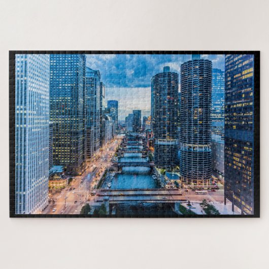 Chicago River Jigzaag Puzzle Legpuzzel (Horizontaal)