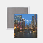 Chicago River Magnet (Voorkant / Achterkant)