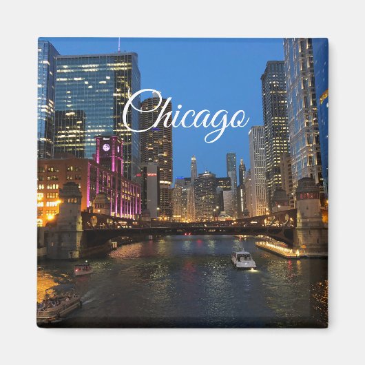 Chicago River Magnet (Voorkant)