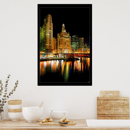 CHICAGO RIVER POSTER (Keuken)