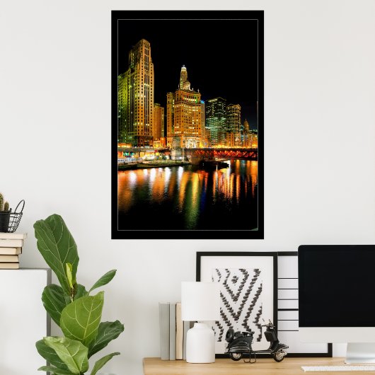 CHICAGO RIVER POSTER (Thuiskantoor)