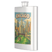 Chicago River St. Patrick's Day ansichtkaart Flacon (Links)