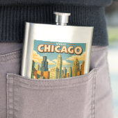 Chicago River St. Patrick's Day ansichtkaart Flacon (Voorbeeld)