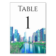 Chicago River Table Numbers