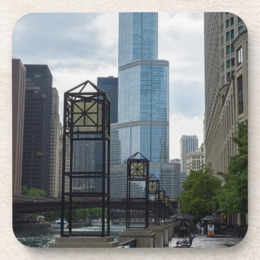 Chicago River Walk Onderzetter (Voorkant)
