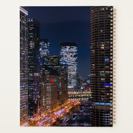 Chicago, rivier bij Night Planner (Achterkant)