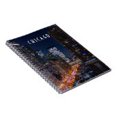 Chicago, rivier bij Night Spiral Photo Notitieboek (Rechterzijde)