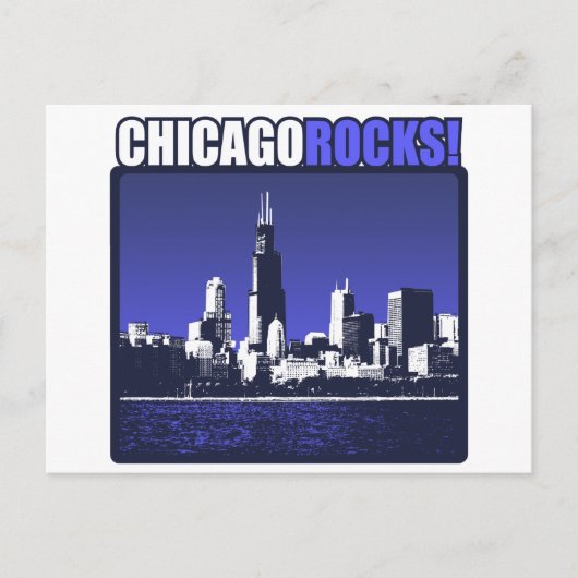 Chicago Rocks. Briefkaart (Voorkant)