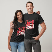 Chicago Roept Me Naar Huis Skyline Ontwerp T-shirt (Unisex)