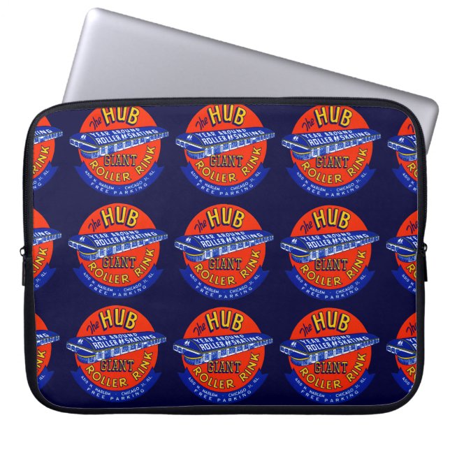  Chicago Roller Rink Laptop Sleeve (Voorkant)