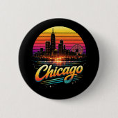Chicago Ronde Button 5,7 Cm (Voorkant)