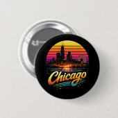 Chicago Ronde Button 5,7 Cm (Voorkant /achterkant)