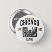 Chicago Ronde Button 5,7 Cm (Voorkant /achterkant)