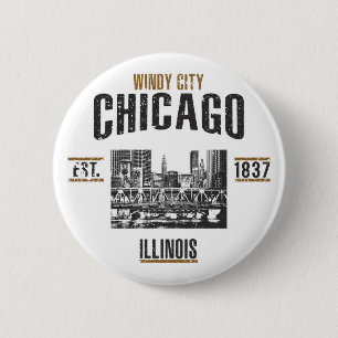 Chicago Ronde Button 5,7 Cm