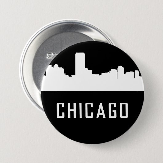 Chicago Ronde Button 7,6 Cm (Voorkant /achterkant)